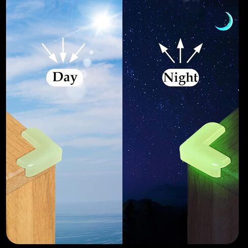 12 Pack Luminous Corner Protector for Baby, Furniture Corner & Edge Safety Bumpers,Baby Proof Bumper,Baby Proof Bumper (L Shaped) in Saudi Arabia