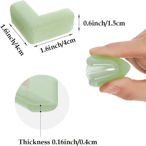 12 Pack Luminous Corner Protector for Baby, Furniture Corner & Edge Safety Bumpers,Baby Proof Bumper,Baby Proof Bumper (L Shaped) in Saudi Arabia