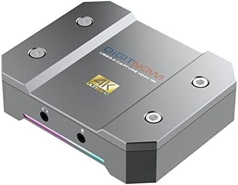 صندوق التقاط الفيديو، بطاقة التقاط الألعاب 4K، بطاقة التقاط خارجية - 4K60 HDR Zero-lag Passthrough، البث والتسجيل حتى 4K30، التوصيل والتشغيل، Live Gamer مع PS5، PS4، Xbox، Switch، OBS/PC/MAC in Kuwait