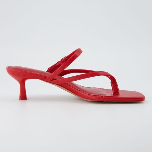 CUSHIONAIRE Women's Madrid Kitten Heel Sandals +Memory Foam, Wide Widths Available in Saudi Arabia