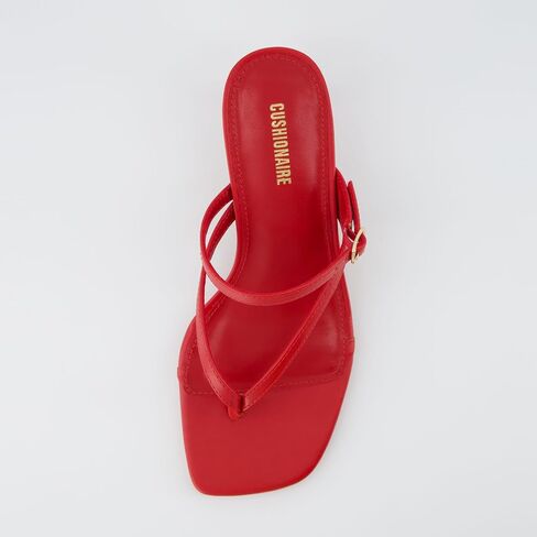 CUSHIONAIRE Women's Madrid Kitten Heel Sandals +Memory Foam, Wide Widths Available in Saudi Arabia