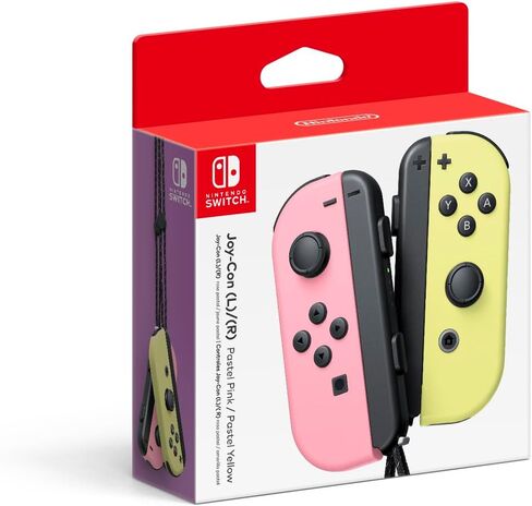 Joy-Con (L)/(R) - Pastel Pink/Pastel Yellow (Renewed) in Saudi Arabia