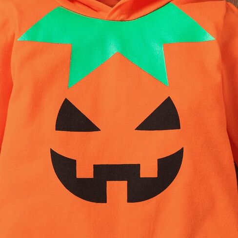 Shalofer Baby Boy Girl Halloween Clothes Infant Halloween Outfit Long Sleeve Hooded Romper in Saudi Arabia