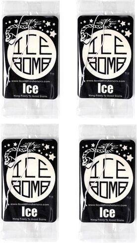 Vanilla Bomb Car Air Freshener 4-Pack | Hanging Air Fresheners Provide Sweet Vanilla Scent | Premium Quality | Made In USA in Saudi Arabia