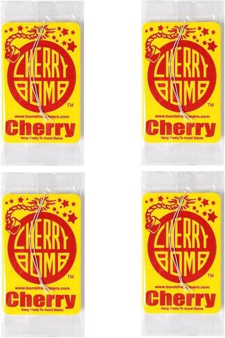 Vanilla Bomb Car Air Freshener 4-Pack | Hanging Air Fresheners Provide Sweet Vanilla Scent | Premium Quality | Made In USA in Saudi Arabia