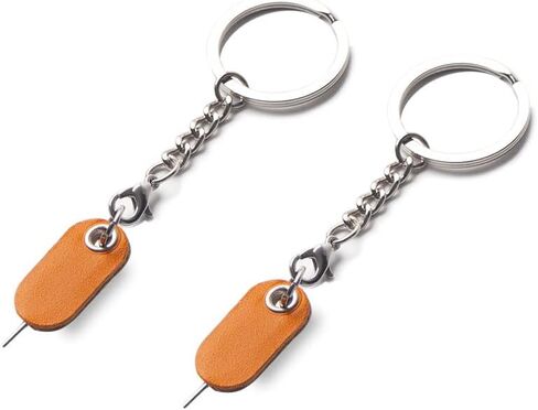 Junetree Universal Sim SD Card Tray Opening Removal Tool Eject Pin fits Keyring for iPhone Samsung Motorola Phones (Pack of 2,Vintage) in Saudi Arabia