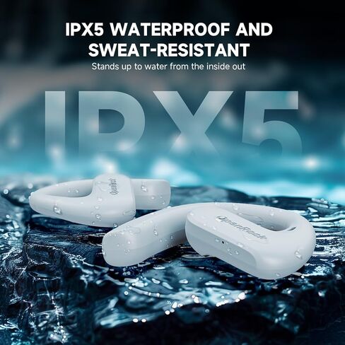 S Open-Ear Headphones - 60H Playtime, Deep Bass, Bluetooth 5.3, IPX5 Waterproof, Built-in ENC Mic - Wireless Over-Ear Earbuds for Sports Running Driving Office in Saudi Arabia