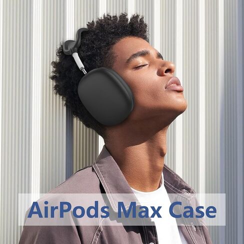 [4 in 1] Silicone Case Cover for AirPods Max USB-C (2024), Anti-Scratch Sweat-Proof Ear Pad Case Cover/Ear Cups Cover/Headband Cover Accessories Silicone Protector for AirPods Max Headphones (Stone) in Saudi Arabia