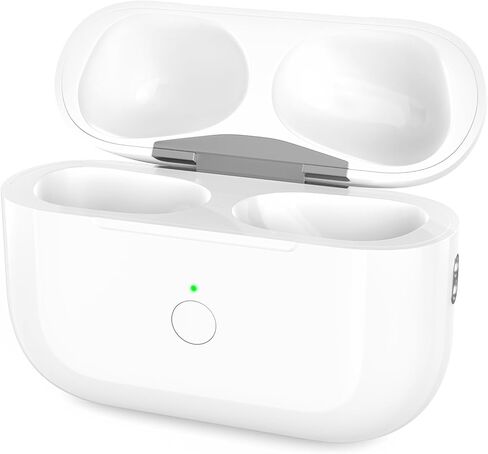علبة شحن لاسلكية بديلة متوافقة مع AirPods Pro الجيل الأول والثاني، علبة شحن AirPods Pro الجيل الأول والثاني مع زر اقتران ومزامنة بلوتوث، بدون سماعات أذن، أبيض in Kuwait
