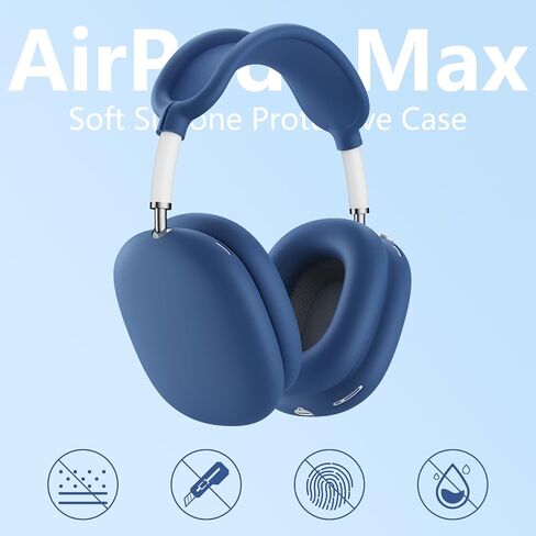 4 in 1 Silicone Case Cover for AirPods Max 2/ AirPods Max Headphones, Stone in Kuwait