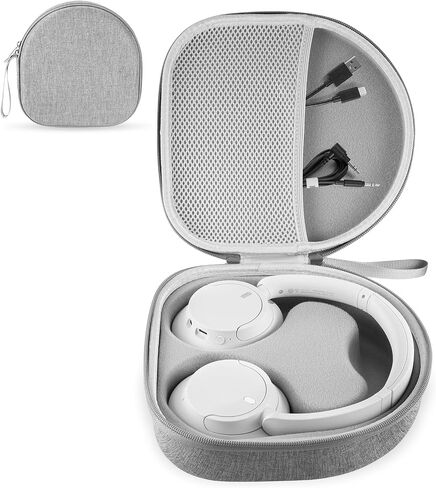 حافظة لهاتف Sony WH-CH520 WH-CH720N WH-1000XM4 WH-CH510، JBL Tune 510BT 520BT 720BT 710BT سماعات رأس لاسلكية بخاصية إلغاء الضوضاء، حقيبة سفر تحمل غطاء مع دعم داخلي قابل للإزالة (أسود) in Saudi Arabia