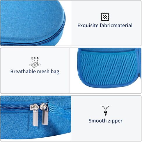 حافظة لهاتف Sony WH-CH520 WH-CH720N WH-1000XM4 WH-CH510، JBL Tune 510BT 520BT 720BT 710BT سماعات رأس لاسلكية بخاصية إلغاء الضوضاء، حقيبة سفر تحمل غطاء مع دعم داخلي قابل للإزالة (أسود) in Kuwait