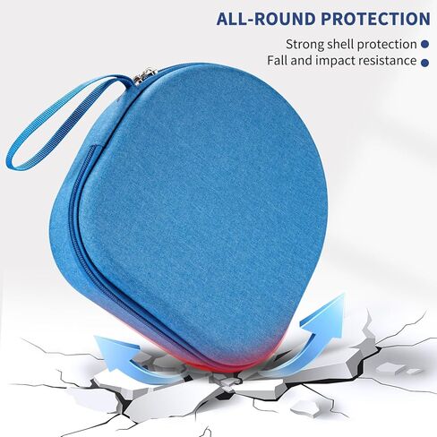 حافظة لهاتف Sony WH-CH520 WH-CH720N WH-1000XM4 WH-CH510، JBL Tune 510BT 520BT 720BT 710BT سماعات رأس لاسلكية بخاصية إلغاء الضوضاء، حقيبة سفر تحمل غطاء مع دعم داخلي قابل للإزالة (أسود) in Kuwait