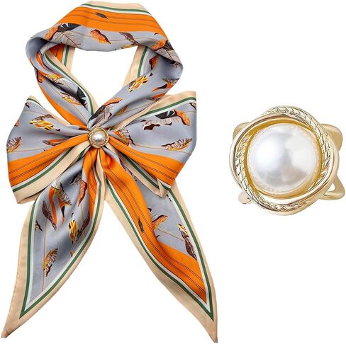 Do-Dottii 59" Long Hair Scarf for Women Fashion Silky Satin Headscarf Women Lightweight Silk Neck Scarves Handbag Accessories - Sea Voyage in Saudi Arabia