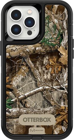 OtterBox Defender Series Screenless Edition Case for iPhone 13 Pro Max & iPhone 12 Pro Max (Only) - Holster Clip Included - Non-Retail Packaging - Realtree Edge (Black/Realtree Edge Graphic) in Saudi Arabia