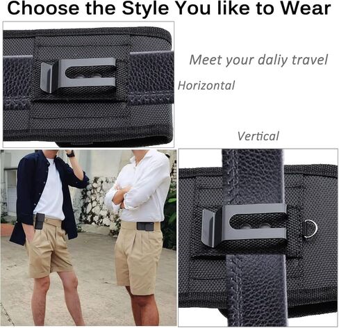 Miimall Compatible for Samsung Z Fold 6 5 4 Holster, Z Fold 3 Phone Pouch, Wear-Resist Nylon Belt Clip Case Waist Holster Pouch for Samsung Galaxy Z Fold 6/Fold 5 /Fold 2/ Fold 3/ Fold 4 (Black) in Saudi Arabia