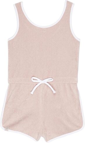 Barefoot Dreams CozyChic® Cozy Terry Romper (طفل صغير) الطين الوردي/ملح البحر 2-3 طفل صغير in Kuwait