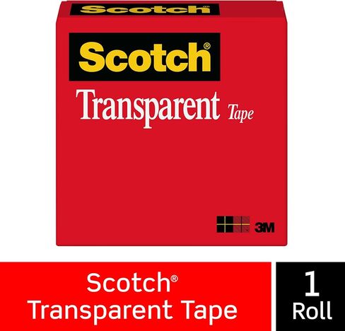 Scotch Transparent Tape, 1 Box, 1 in x 2592 in, (600) in Saudi Arabia