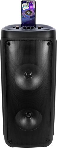 LED-Illuminated Portable Wireless Speaker, Large Size Floor Mounted Wireless Speaker, Loud Volume, Rich Bass, Multi-Color Lights, Built-in Mic, Remote Control, USB Charging Port，Outdoor Speaker in Saudi Arabia