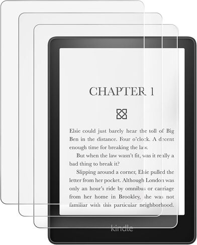 CoBak 4 Pack Anti-Glare Matte Screen Protector for 6.8" Kindle Paperwhite, Kobo Aura H2O Edition 2 - High Clarity, Fingerprint Resistance - PET Film in Saudi Arabia