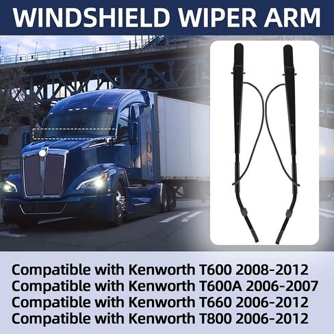 602-5403, 602-5404 1 Pair Driver Side and Passenger Side Windshield Wiper Arm, Fit for Kenworth T600 2008-2012, Fit for Kenworth T600A 2006-2007, Fit for Kenworth T660 T800 2006-2012 in Saudi Arabia