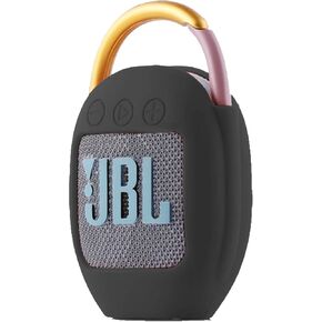 Silicone Cover Case Compatible with JBL Clip 4 Portable Bluetooth Wireless Speaker，Protective Travel Case for JBL Clip 4 (Black)