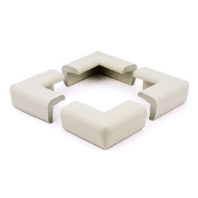 Cardinal Gates CC Corner Cushions for Baby Proofing - Table Corner Protectors for Baby Safety - 4 Pack of Corner Guards - Ivory