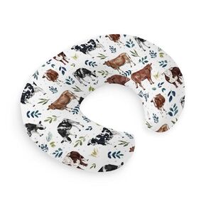 HawSkgFub Farm Animals Barn Life Nursing Pillow Cover for Baby Boys Girls, Neutral Cow Chicken Pig Sheep Horse Breastfeeding Pillow Slipcover, Nursing Pillowcase for Newborn Infant, Cover Only