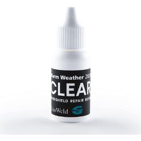 GlasWeld Professional Windshield Repair Resin - Premium Glass Repair Resin for Rock Chips & Small Cracks - Ideal Windshield Crack Repair Liquid for Every Windshield Repair Kit (Warm Weather Gray)