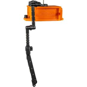 YakAttack CellBlok Battery Box and SwitchBlade Transducer Arm Combo for Kayak Fish Finder Setups, Black/YakAttack Orange (CLB-1003-OG) | Kayak Fishing Accessories