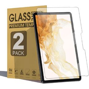 [2 Packs] Galaxy Tab S9 FE Plus/S9 Plus Matte Tempered Glass Screen Protector, Samsung Tab S7 FE/S8 Plus/S7 Plus 12.4“ Screen Film, Anti-Fingerprint/Bubble Free/Case Friendly/Anti Glare