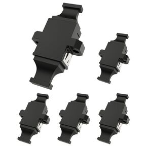 10pack MPO to MPO Adapter MPO Fiber Optical Patch Cord Couplers MPO Cable Jumper Connector Adapter for Multi Mode Fiber OM3 100G 12/24 Core MPO Fiber Connection -Aqua Green 10pcs