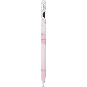 Skin Compatible with Apple Pencil (USB-C) - Girly Marble Dazzle - Premium 3M Vinyl Protective Wrap Decal Cover - Easy to Apply | Crafted in The USA by MightySkins