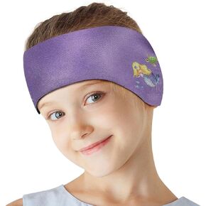 HeySplash Swimming Headband, Swimming Earplugs Kids Ear Plugs Ear Band Swimmer Ear Protection, Neoprene Ear Guard for Kids Adults, Keep Water Out & Hold Earplugs in, M, Pink Flamingo