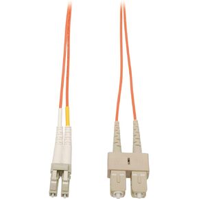 Tripp Lite Duplex Multimode 62.5/125 Fiber Patch Cable (LC/SC), 10M (33-ft.)(N316-10M) orange