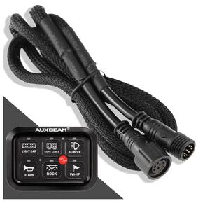 Auxbeam Wiring Harness Extension for 8 Gang Switch Panel BA80, GA80, BB80, GB80, AR-800, RA80 XL Switch Controller Extension Line Controller Box, ATV, UTV, Truck, Trailer, Bus, Motorhome 3.94 Feet