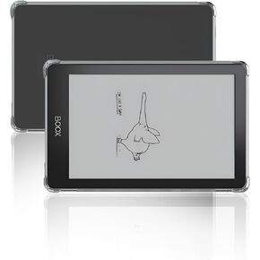 Clear Case for Onyx Boox Poke 5/5s Tablet 6 inch 2024,Thin Slim Lightweight Scratch Proof,Durable Protection Silicone Rubber TPU Cover (Clear).