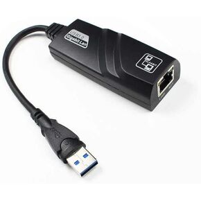 USB to Ethernet Adapter, Supports Nintendo Switch, Foldable USB 3.0 to Gigabit Ethernet LAN Network Adapter, Network Gigabit RJ45 LAN 10 100 1000 Mbps Supports Windows, Linux, Apple MacBook OS
