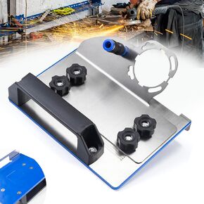 45 Degree Tile Chamfering Tool with Blue Base Plate-100-Type Angle Grinder Bracket Stainless Steel,45 Degree Tile Chamfering Tool, Angle Grinder Stand Grinder Fixed Holder with Water Pipe Interface