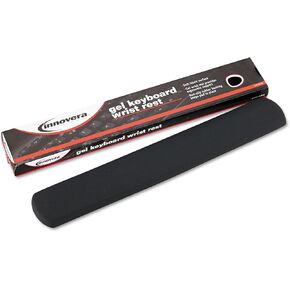 Innovera IVR50459 19 in. x 2.87 in. x 0.87 in. Non-Skid Gel Keyboard Wrist Rest - Gray