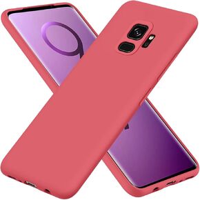 for Samsung Galaxy S9 Case,Liquid Silicone Gel Rubber Phone Case,Non-Yellowing Phone Bumper Cover,Multi-Color Silicone Phone Case,Non-Slip Full Body Ultra Slim Protective Cover(Purple) 1.102