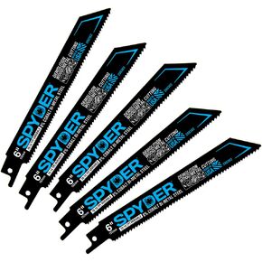 6-in 10/14-TPI Thick Metal Cutting Reciprocating Saw Blades - 5pc