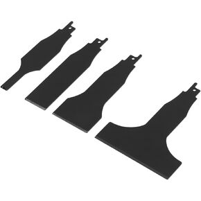 4pcs Scraping Tool Attachment Blades, Reciprocating Saw Scraper Multifunctional High Carbon Steel Tile Cleaning Tools for Reciprocating Saws