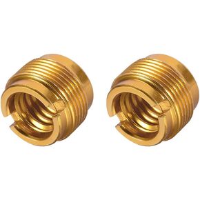 uxcell 3/8" Female to 5/8" Male Threaded Screw Adapter for Mic Stand Aluminium 2pcs