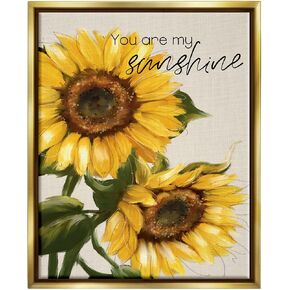 Stupell Industries You Are My Sunshine Vivid Sunflower Blossoms Canvas Wall Art, Design By Conrad Knutsen