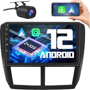 AWESAFE [2+32GB] Android Car Stereo for Subaru Forester 2008-2012, Impreza WRX STI 2008-2014 with Android Auto WiFi Bluetooth GPS Navigation