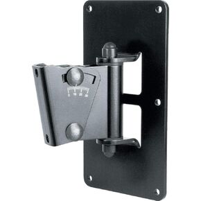 K&M König & Meyer 24481.000.55 Speaker Wall Mount | Surround Sound Wireless Home Theater | Single Speaker Bracket | Adjustable Swivel and Tilt | Multipurpose Holds Up to 55 lbs | German Made | Black