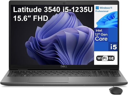 كمبيوتر محمول Dell Latitude 3540 15 مقاس 15.6 بوصة FHD للأعمال، Intel 10-Core i5-1235U (Beat i7-1195G7)، ذاكرة الوصول العشوائي DDR4 سعة 16 جيجابايت، 1 تيرابايت PCIe SSD، WiFi 6E، بلوتوث، أسود، Windows 11 Pro in Saudi Arabia