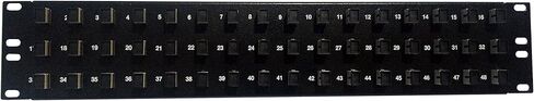 12 Port SC Fiber Patch Panel APC Singlemode (Green Couplers) (Loaded 1u) 19" in Kuwait