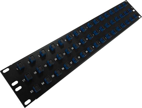12 Port SC Fiber Patch Panel APC Singlemode (Green Couplers) (Loaded 1u) 19" in Kuwait